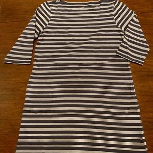 Garnet Hill Organic Cotton Boat Neck Dress